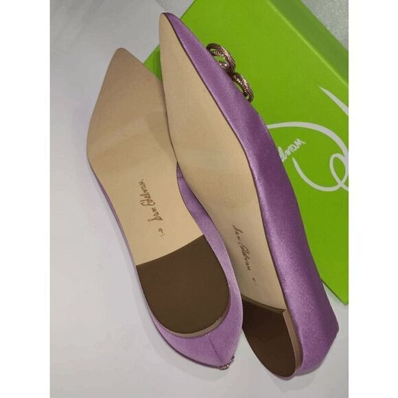 💜 SAM EDELMAN Wanda Tour Lilac Dress Flats MSRP $158 SIZES 6,5 and 9 NEW IN BOX - Picture 9 of 16